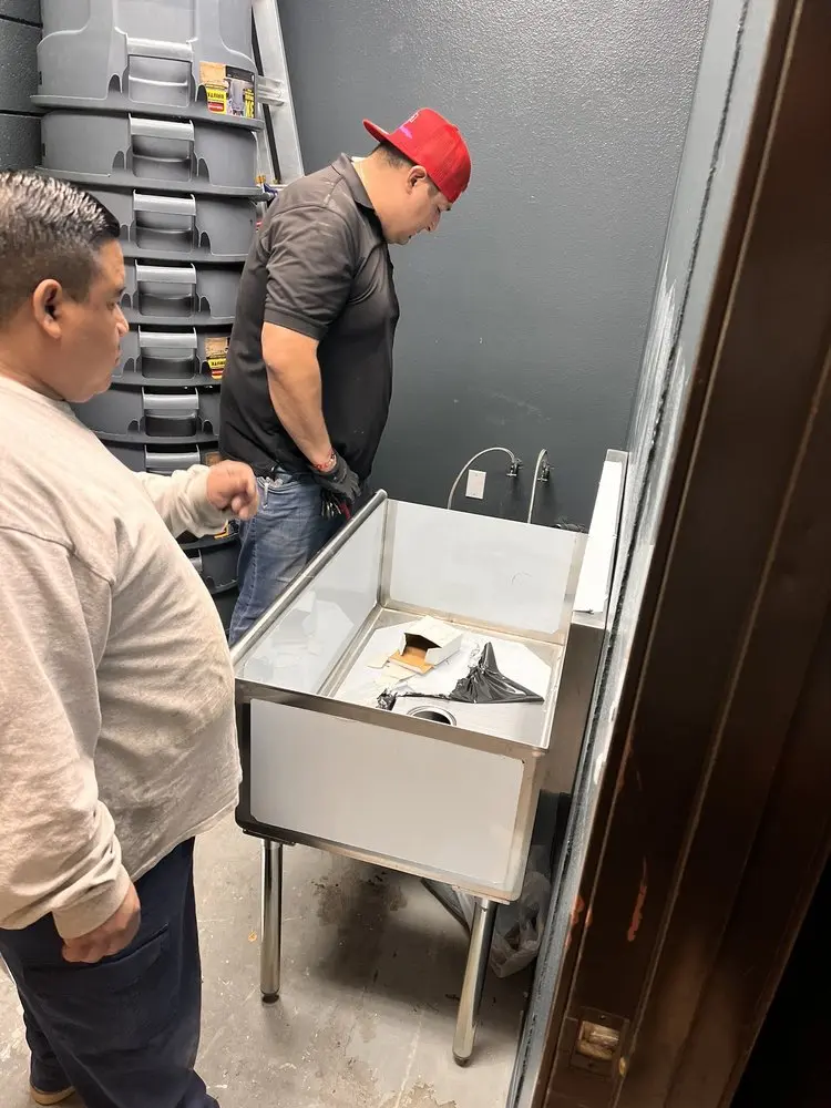Commercial plumbing and sink installation in Amity
