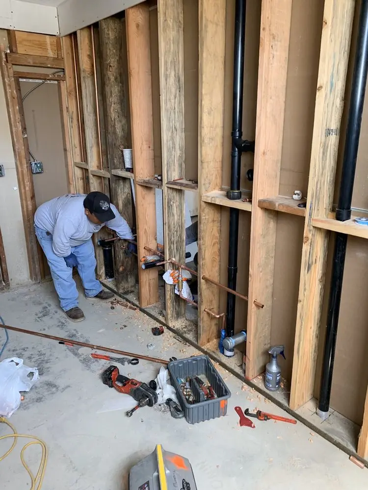 Commercial rough-in plumbing for Water Heater Replacement in Amity